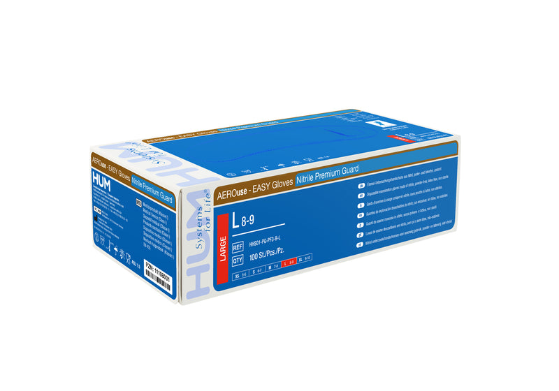 100 stk. kasse engangshandsker AEROuse Easy premium guard