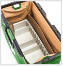 Rusticana kors sygepleje og lægetaske i grøn