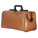 Durasol lægetaske i ægte læder - lysbrun farve