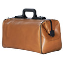 Durasol lægetaske lysbrun i ægte læder 