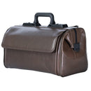 Durasol lægetaske brun i ægte læder