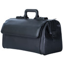 Sort lægetaske i ægte læder