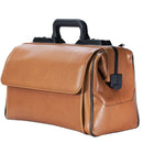 Lægetaske  lysbrun i ægte læder fra tyske Durasol